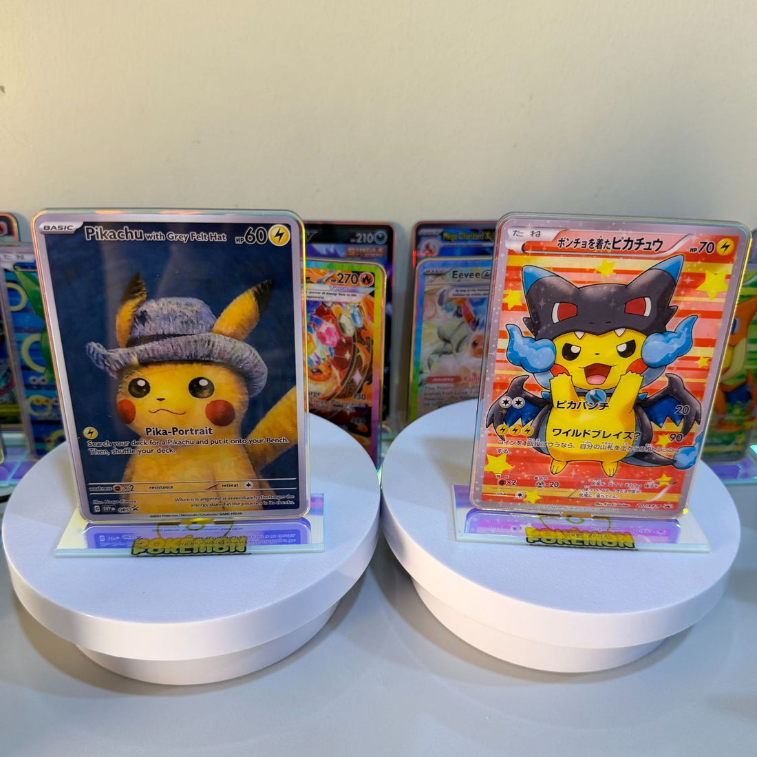 Holographic Acrylic Card Display Stand | Evolution Friends Series | 30 Styles