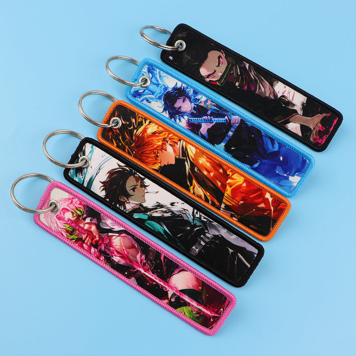 Woven Fabric Keychain | Demon Hunter Collection | 42 Styles