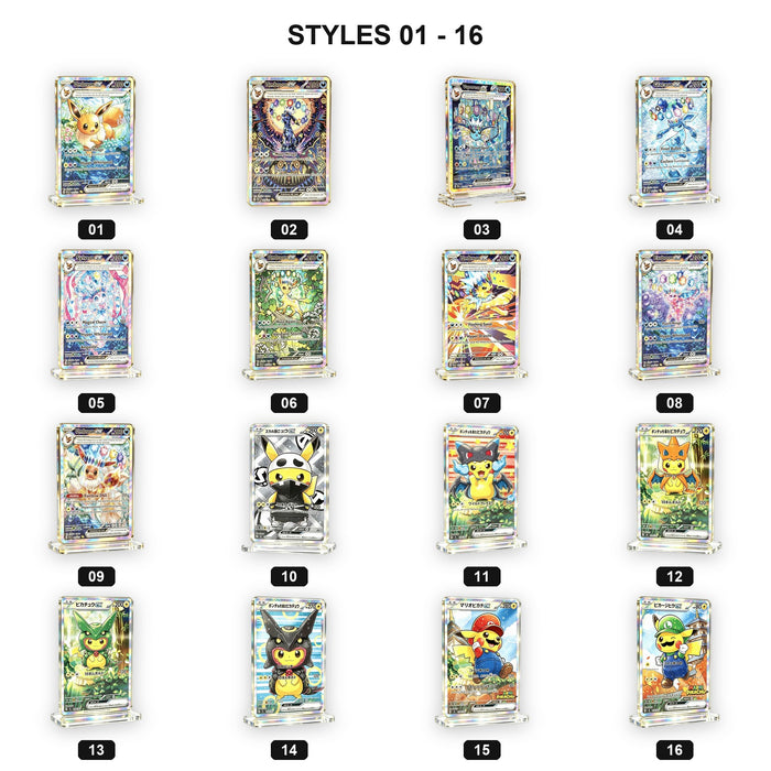 Holographic Acrylic Card Display Stand | Costume Pika Series | 31 Styles