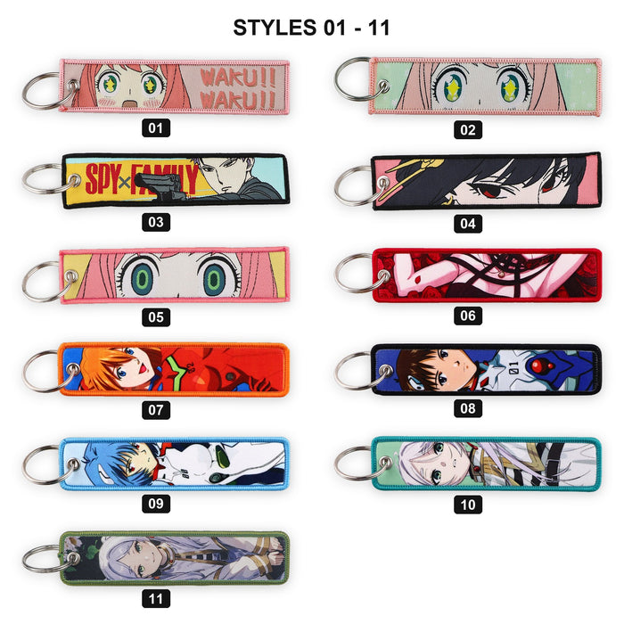 Woven Fabric Keychain | Spy & Mecha Collection | 11 Styles