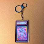 Mini Graded-Slab Card Keychain | Acrylic Collector Slab | 70 Styles