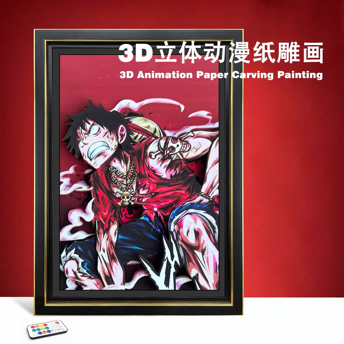 3D Paper Carving Art Print | Anime Wall Decor | 47 Designs - Style 20