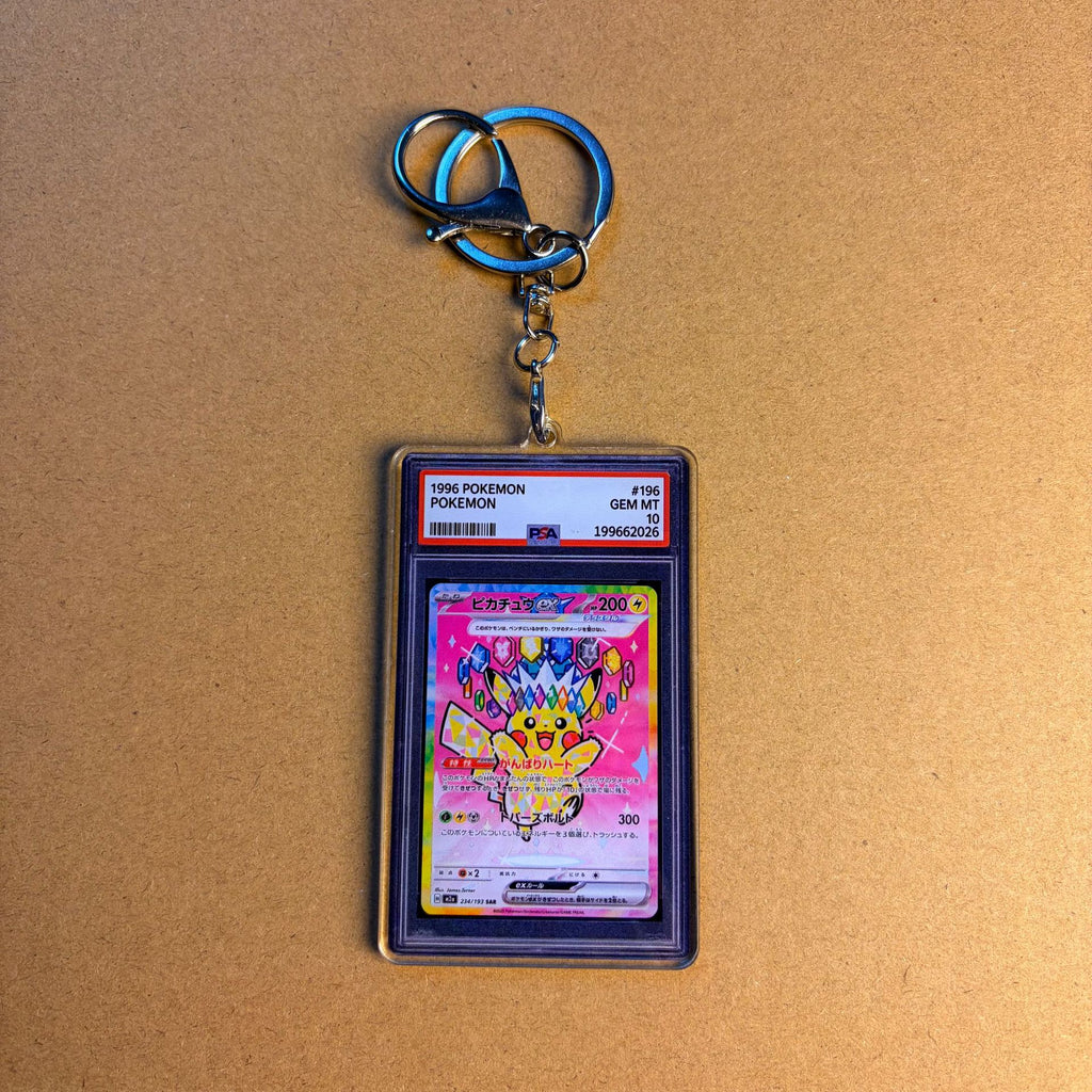 Mini Graded-Slab Card Keychain | Acrylic Collector Slab | 70 Styles - Style 01