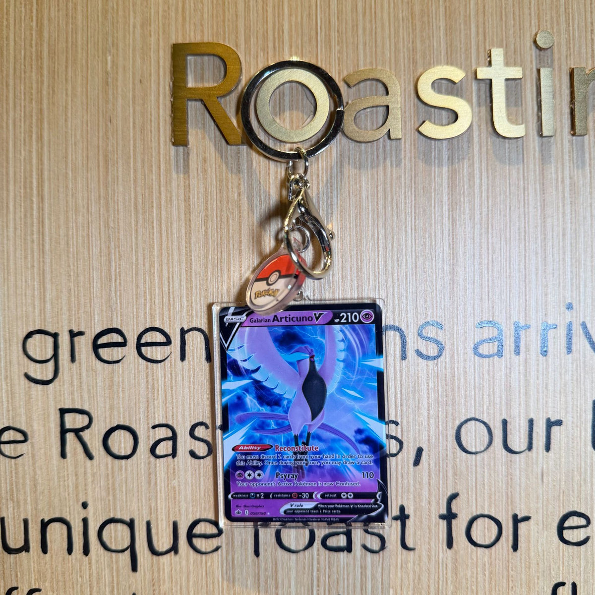 Acrylic Card Keychain with Ball Charm | Monster Card Series Vol.2 | 50 Styles - Style 25