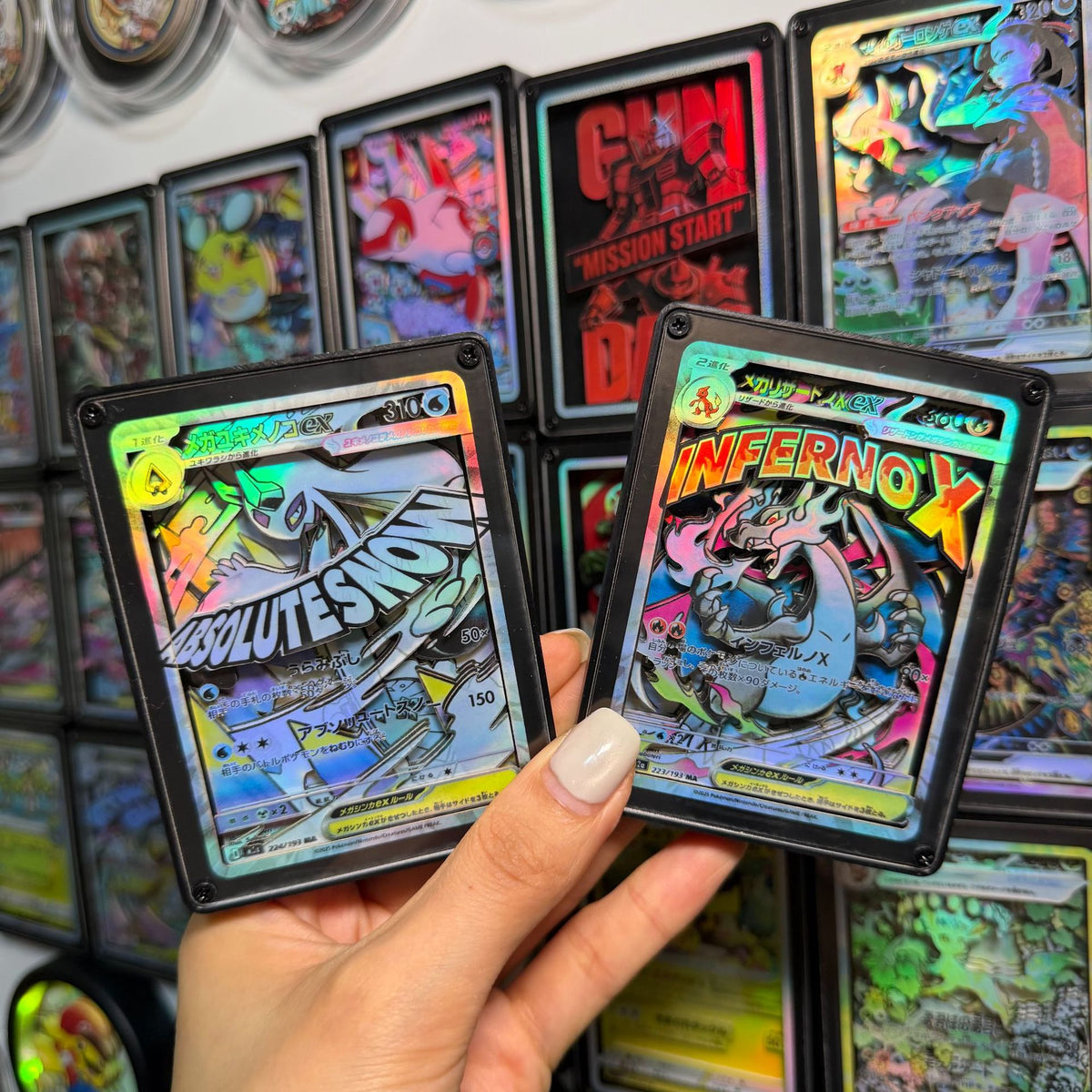 3D Holographic Paper-Cut Fridge Magnet | Anime Card Art | 21 Styles
