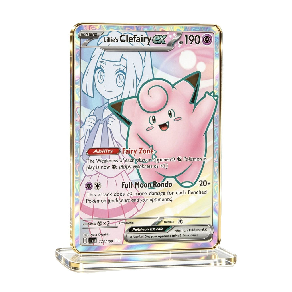 Holographic Acrylic Card Display Stand | Evolution Friends Series | 30 Styles