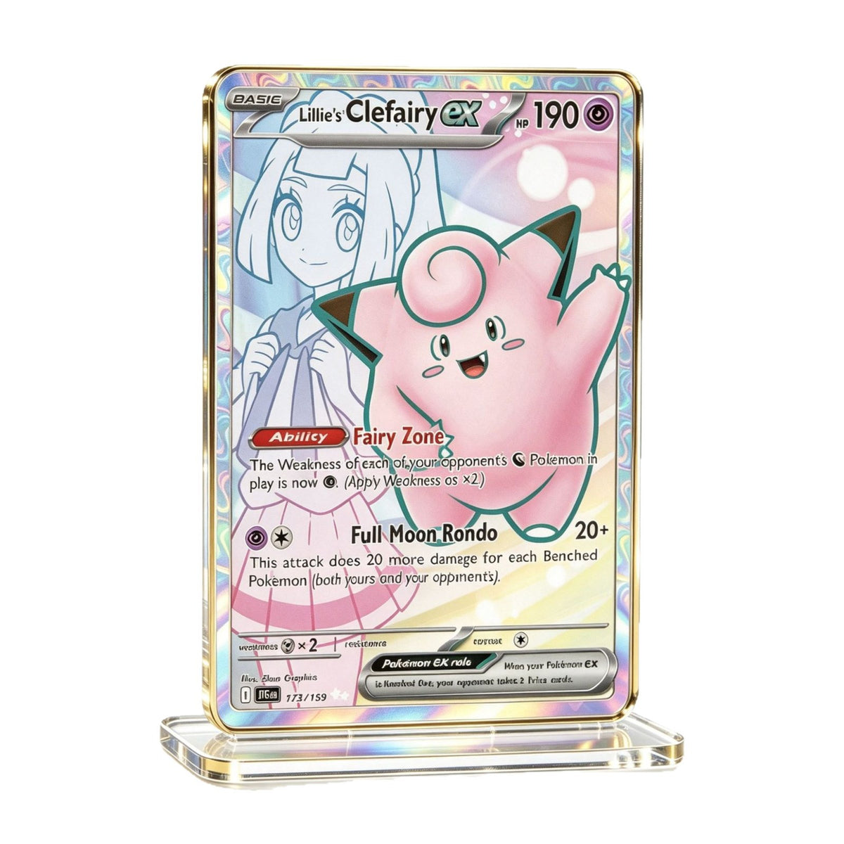 Holographic Acrylic Card Display Stand | Evolution Friends Series | 30 Styles