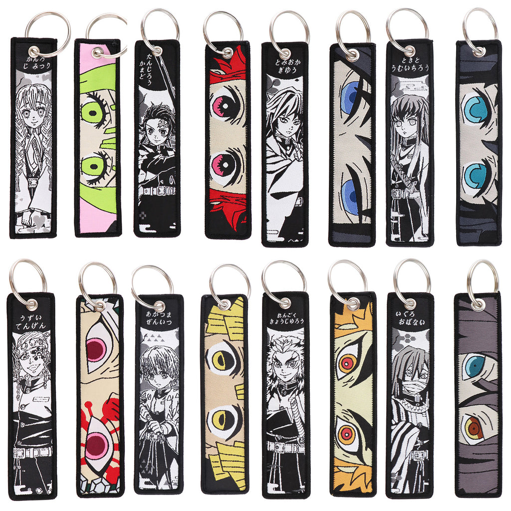 Woven Fabric Keychain | Demon Hunter Collection | 42 Styles