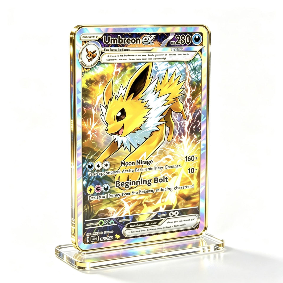 Holographic Acrylic Card Display Stand | Evolution Friends Series | 30 Styles - Style 24