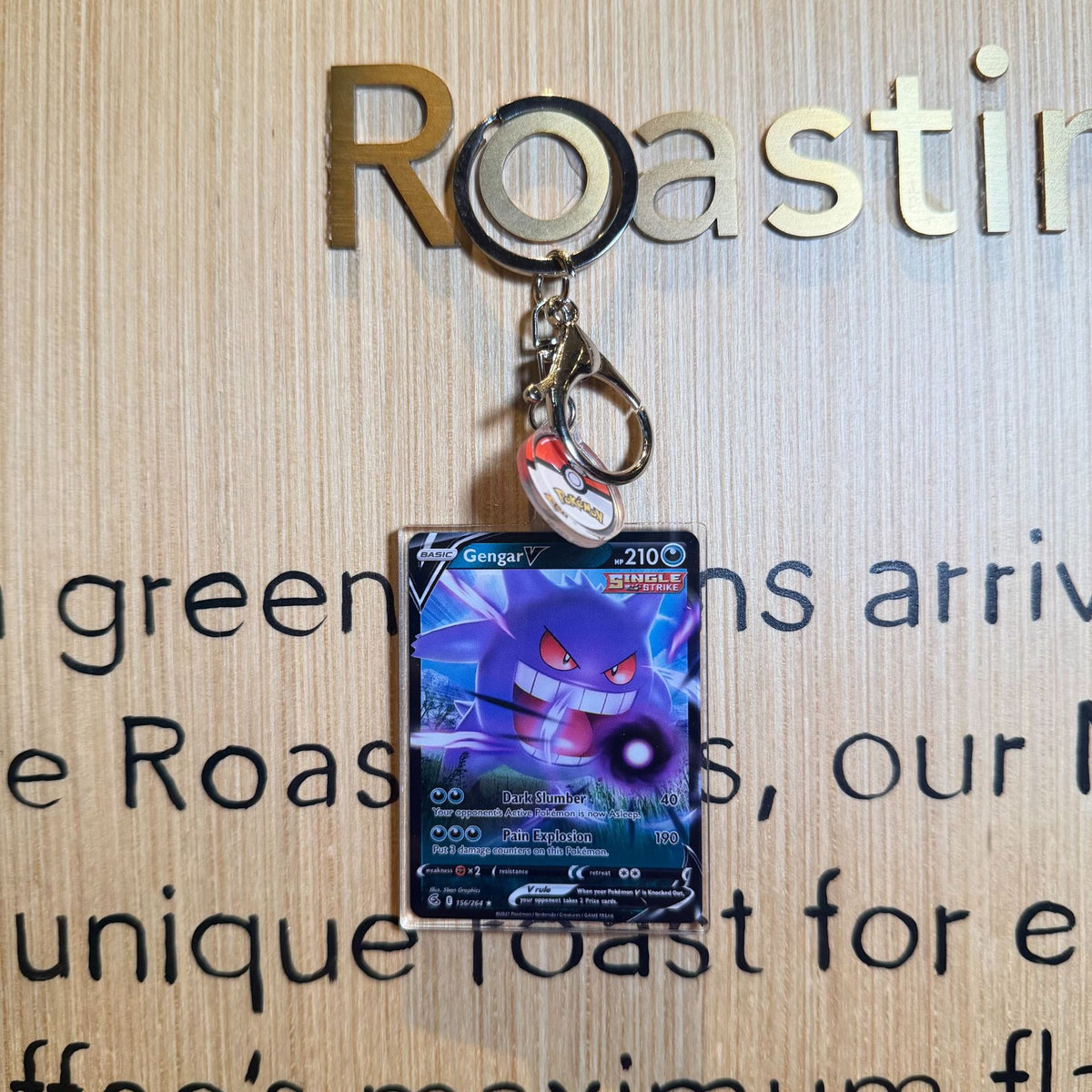 Acrylic Card Keychain with Ball Charm | Monster Card Series Vol.2 | 50 Styles - Style 16