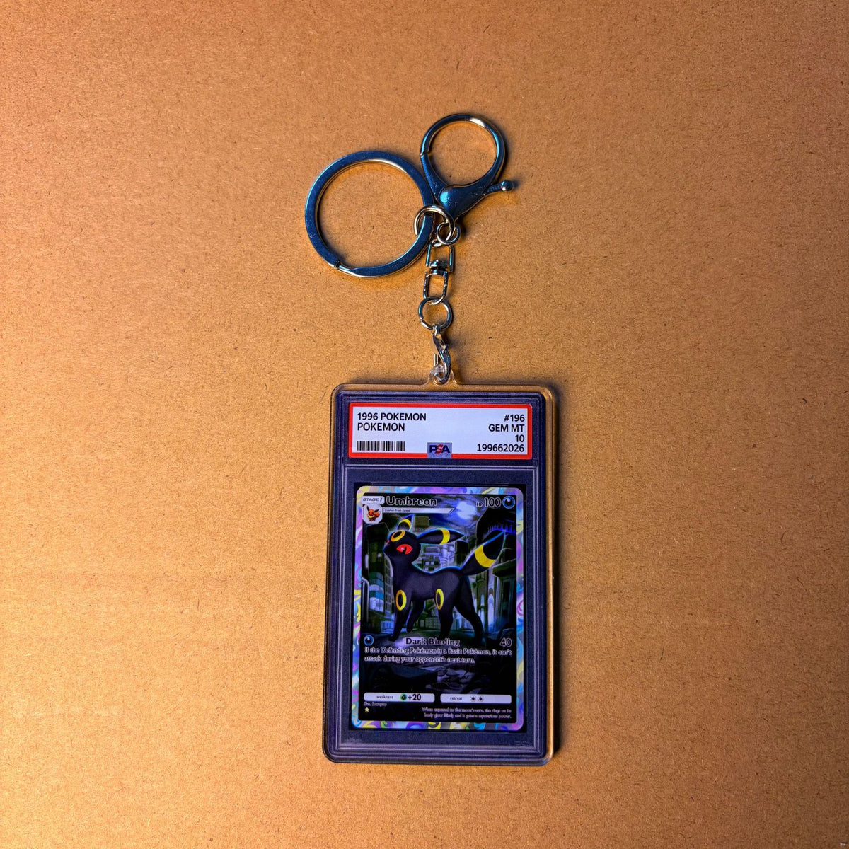 Mini Graded-Slab Card Keychain | Acrylic Collector Slab | 70 Styles - Style 10