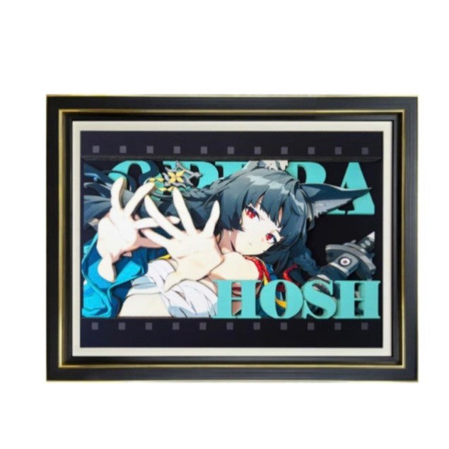 3D Paper Carving Art Print | Anime Wall Decor | 47 Designs - Style 02