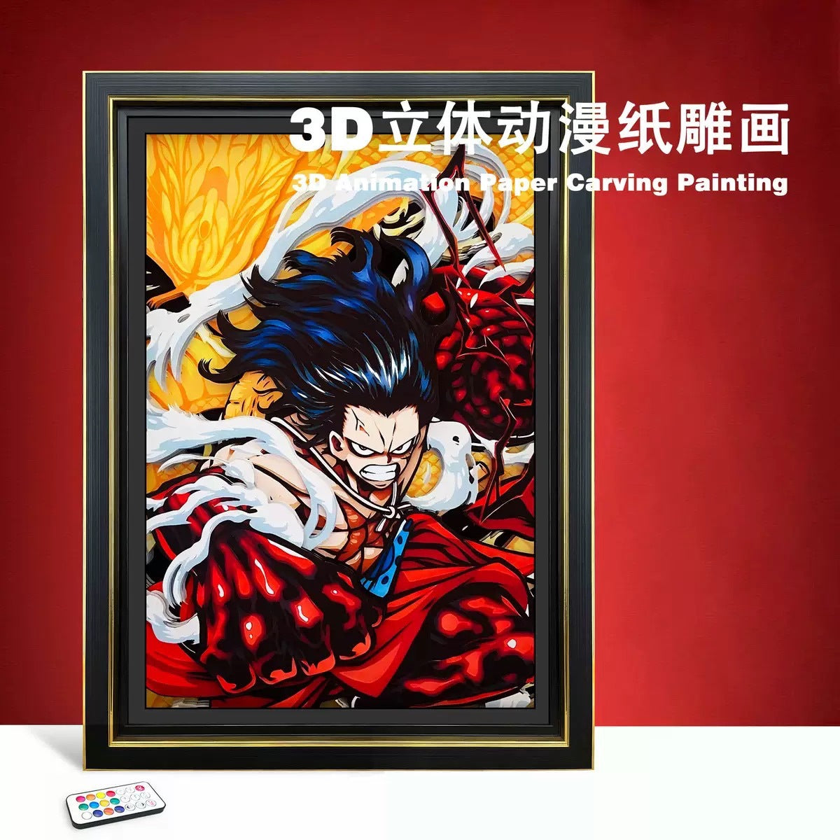 3D Paper Carving Art Print | Anime Wall Decor | 47 Designs - Style 11