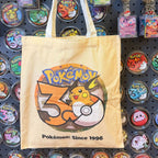 Pikachu 30th Anniversary Canvas Tote Bag | Pokémon Print | 42 Styles