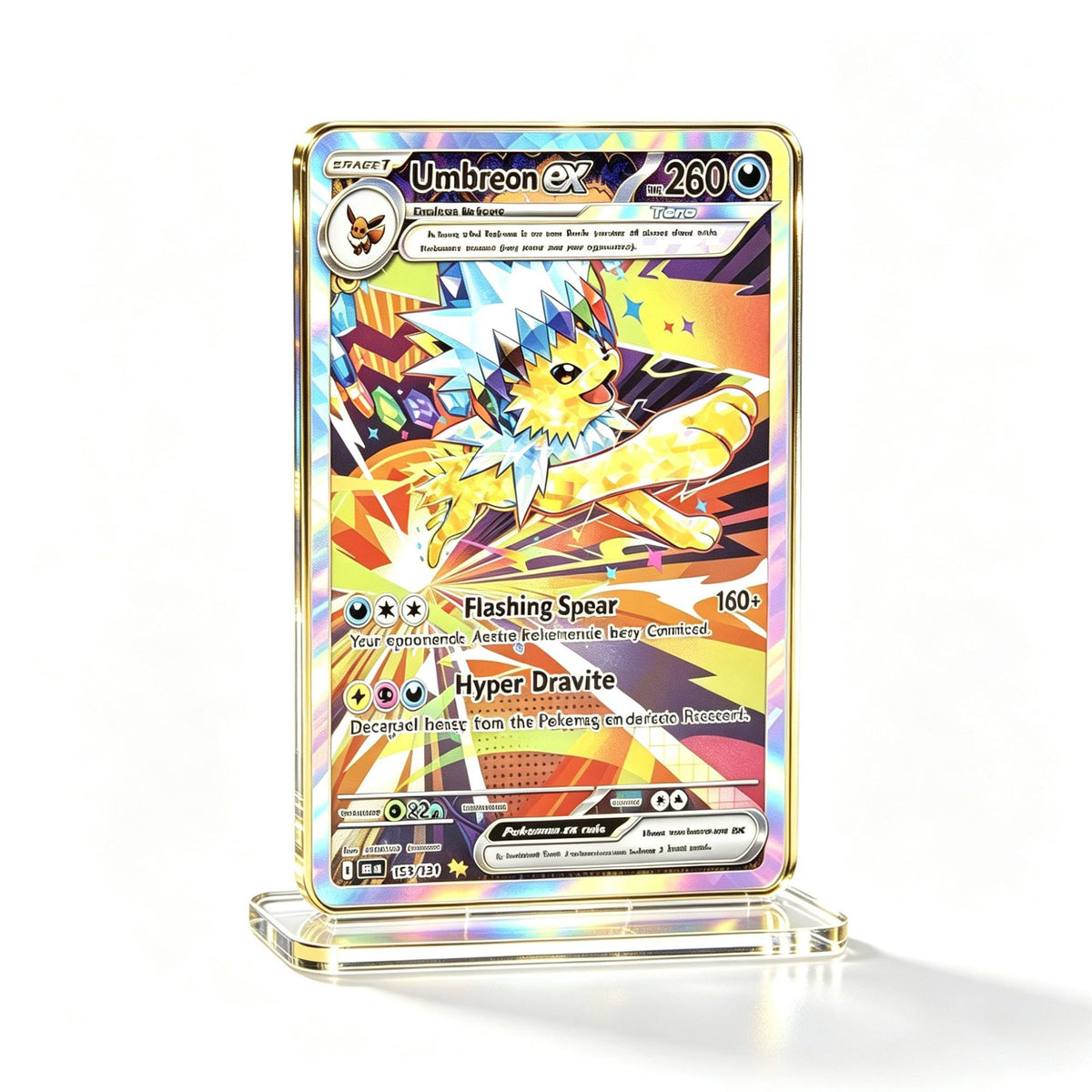 Holographic Acrylic Card Display Stand | Costume Pika Series | 31 Styles - Style 07