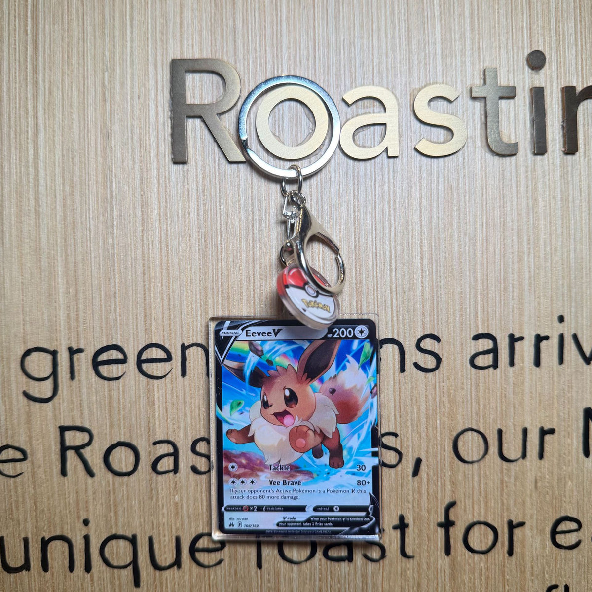 Acrylic Card Keychain with Ball Charm | Monster Card Series Vol.2 | 50 Styles - Style 02
