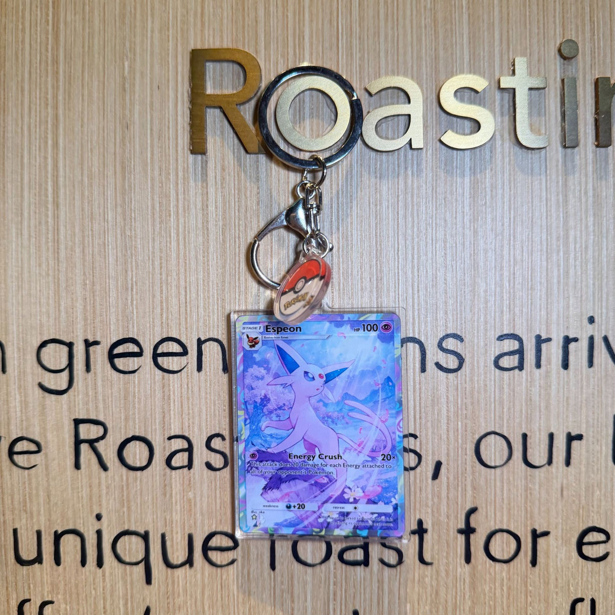 Acrylic Card Keychain with Ball Charm | Monster Card Series Vol.2 | 50 Styles - Style 21