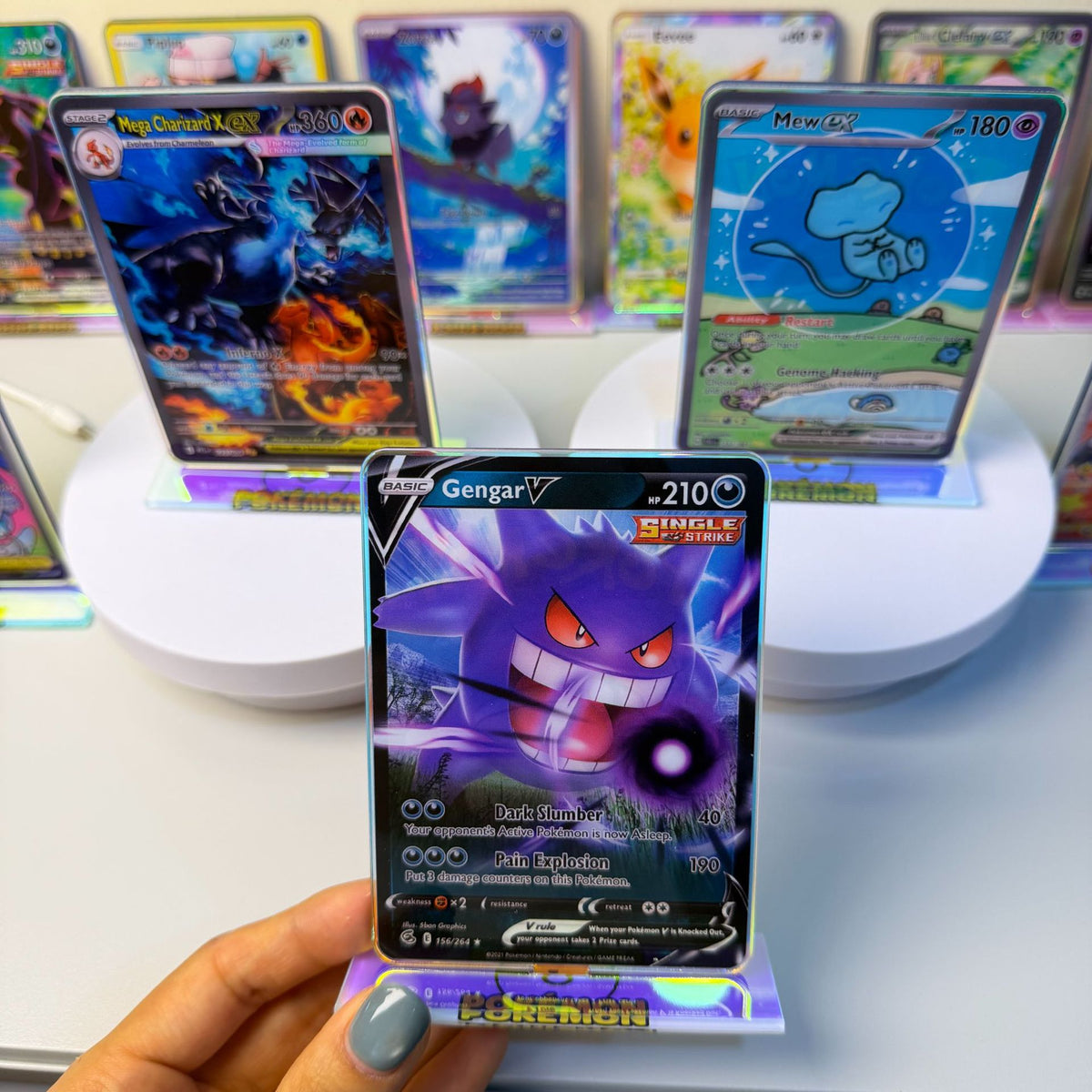 Holographic Acrylic Card Display Stand | Costume Pika Series | 31 Styles