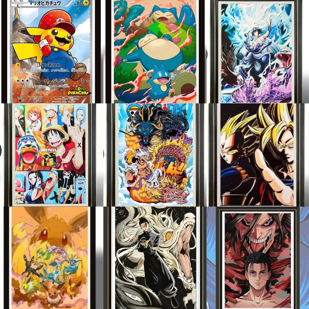 3D Paper Carving Art Print | Anime Wall Decor | 47 Designs