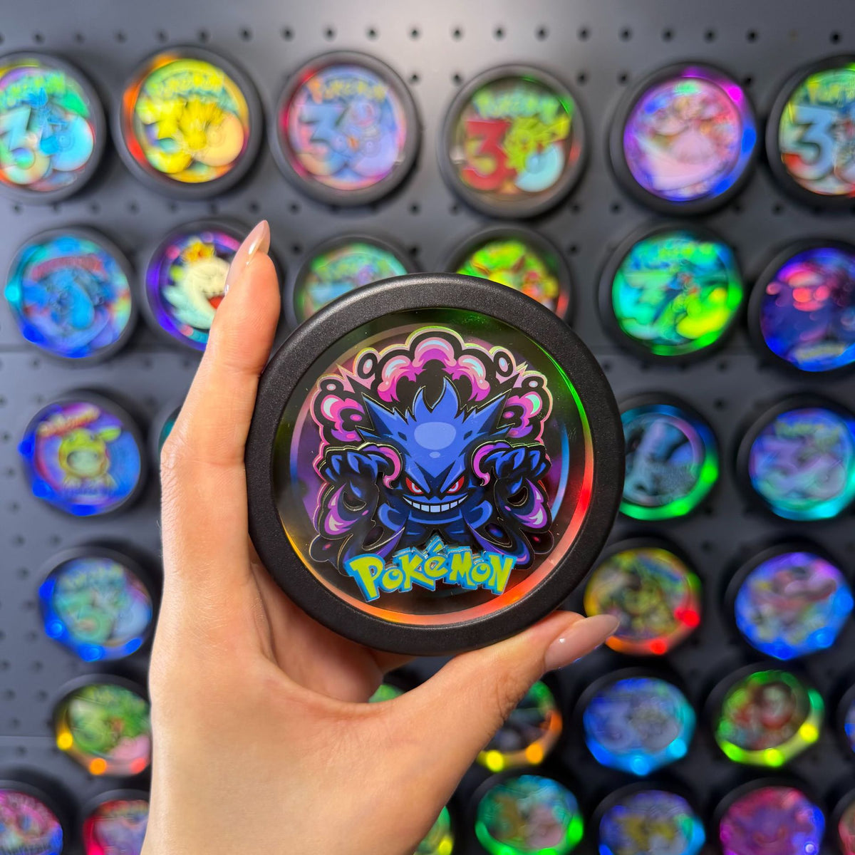 LED Light-Up Holographic Round Fridge Magnet | 30th Anniversary Creatures | 24 Styles - Style 08
