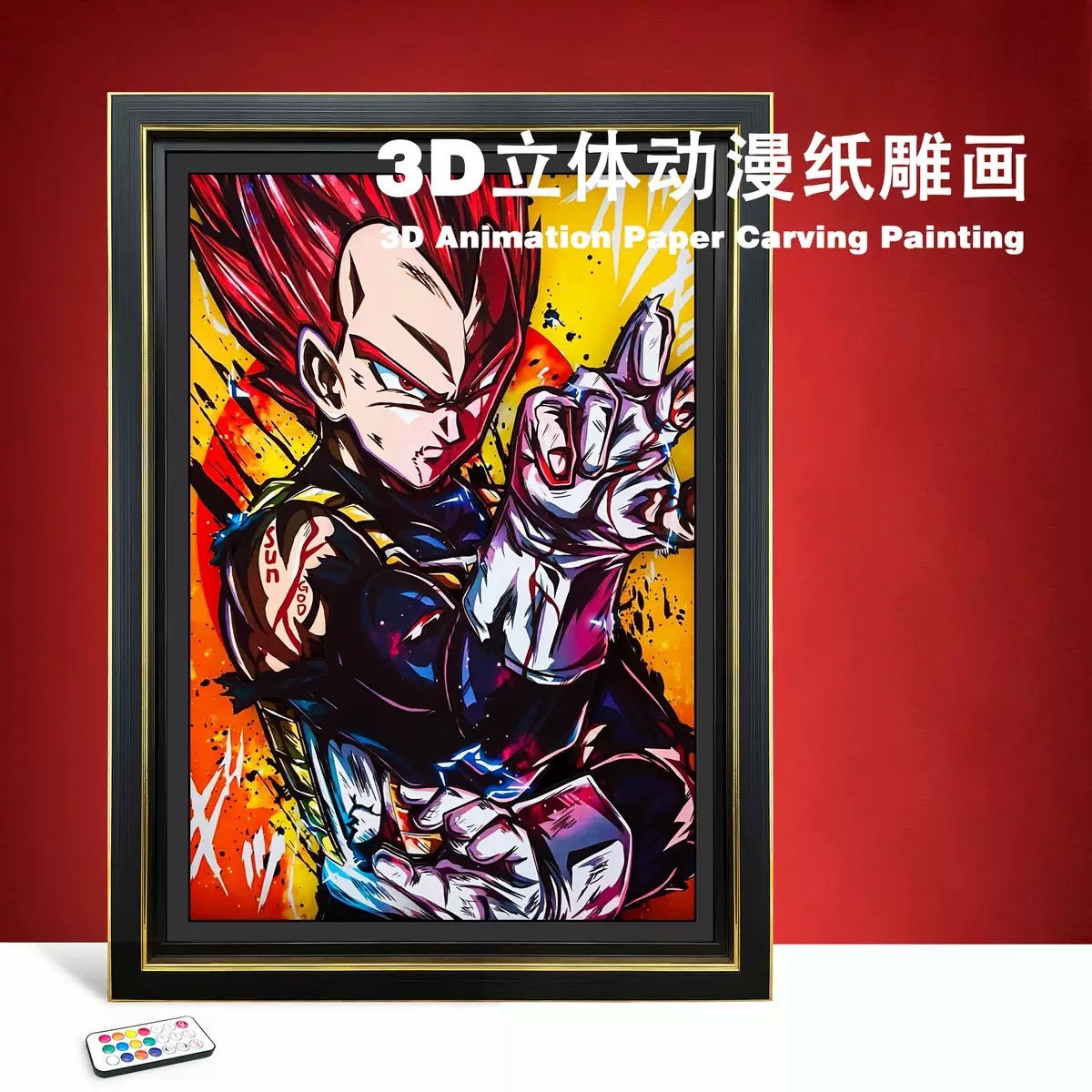 3D Paper Carving Art Print | Anime Wall Decor | 47 Designs - Style 12