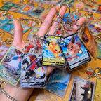 Acrylic Card Keychain with Ball Charm | Monster Card Series Vol.2 | 50 Styles