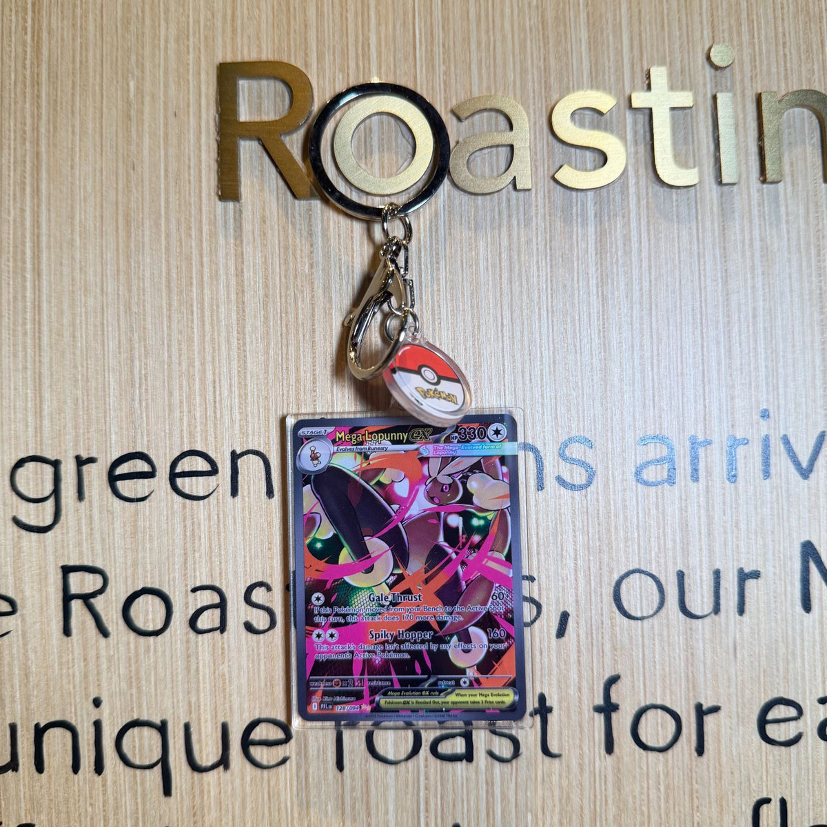 Acrylic Card Keychain with Ball Charm | Monster Card Series Vol.2 | 50 Styles - Style 09
