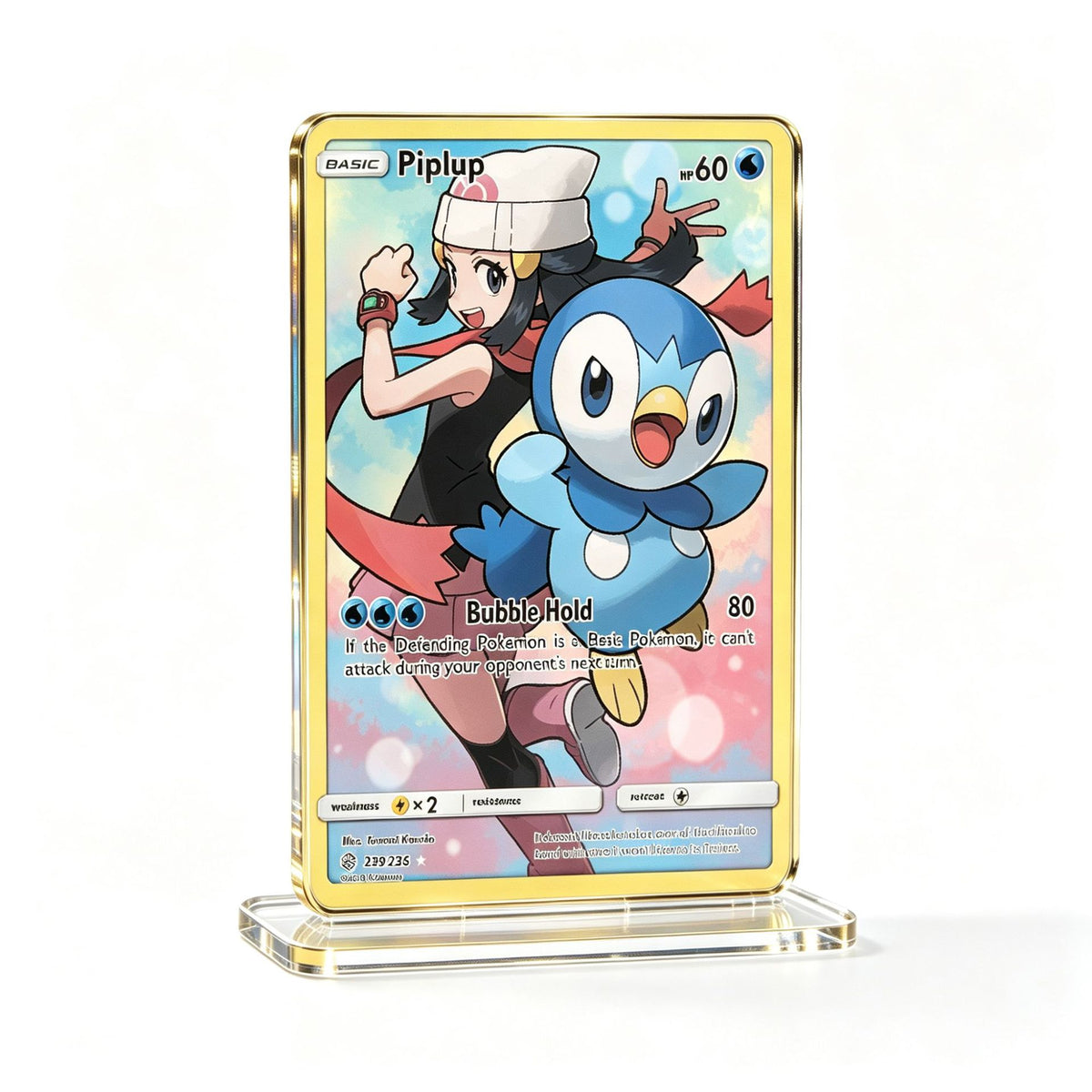 Holographic Acrylic Card Display Stand | Evolution Friends Series | 30 Styles - Style 20