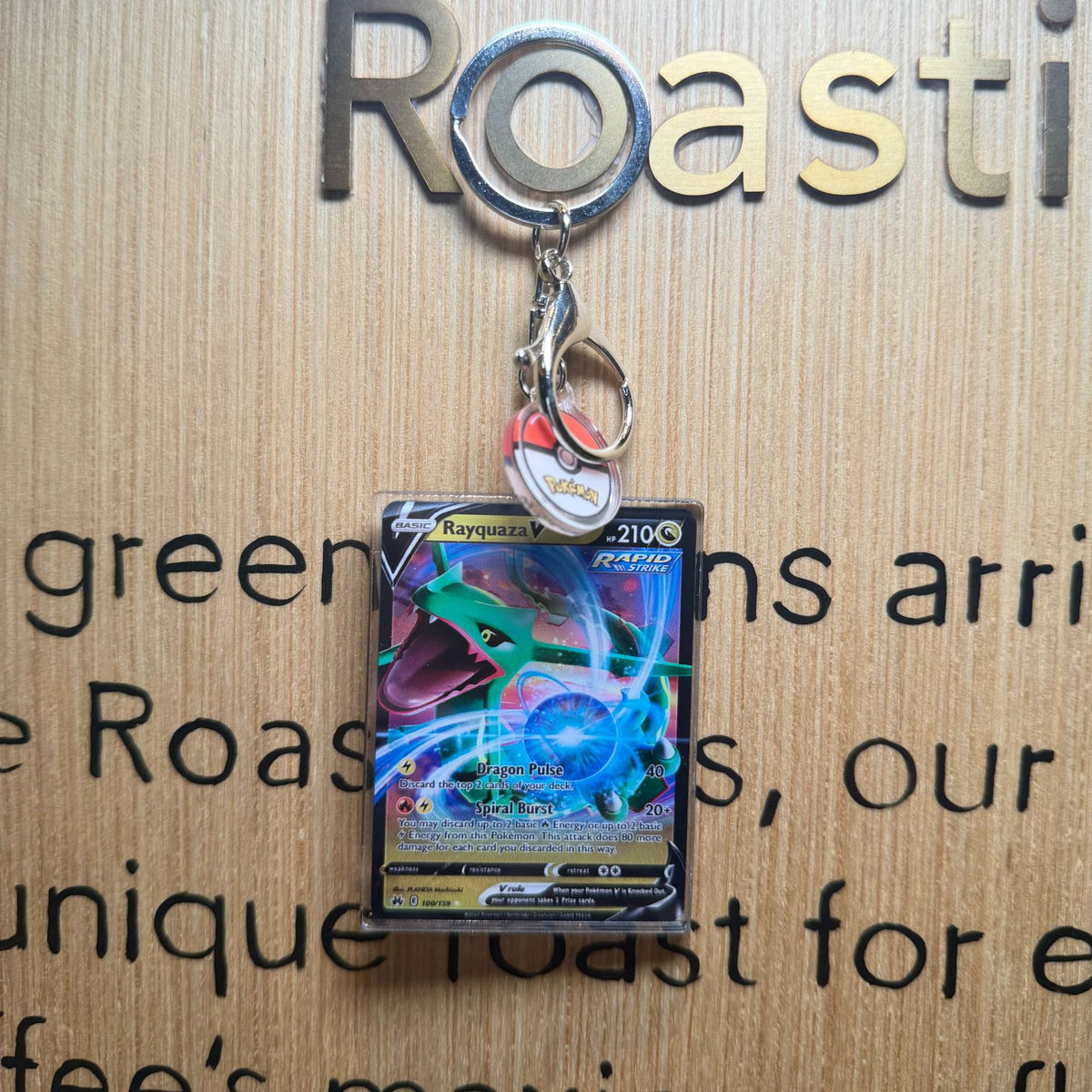 Acrylic Card Keychain with Ball Charm | Monster Card Series Vol.2 | 50 Styles - Style 04