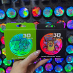 LED Light-Up 3D Paper-Cut Round Fridge Magnet | Creature Collection | 35 Styles