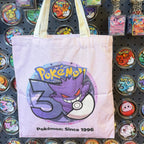 Pikachu 30th Anniversary Canvas Tote Bag | Pokémon Print | 42 Styles
