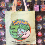 Pikachu 30th Anniversary Canvas Tote Bag | Pokémon Print | 42 Styles