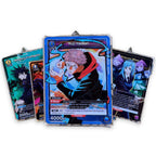 Sorcerer Card Series acrylic card keychains, several styles on white background