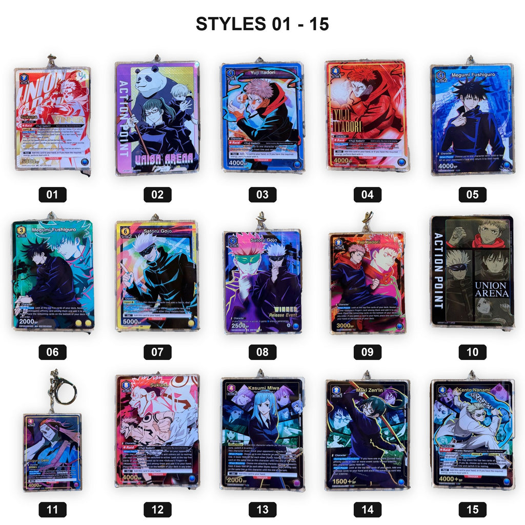 Sorcerer Card Series style chart 1 with style numbers