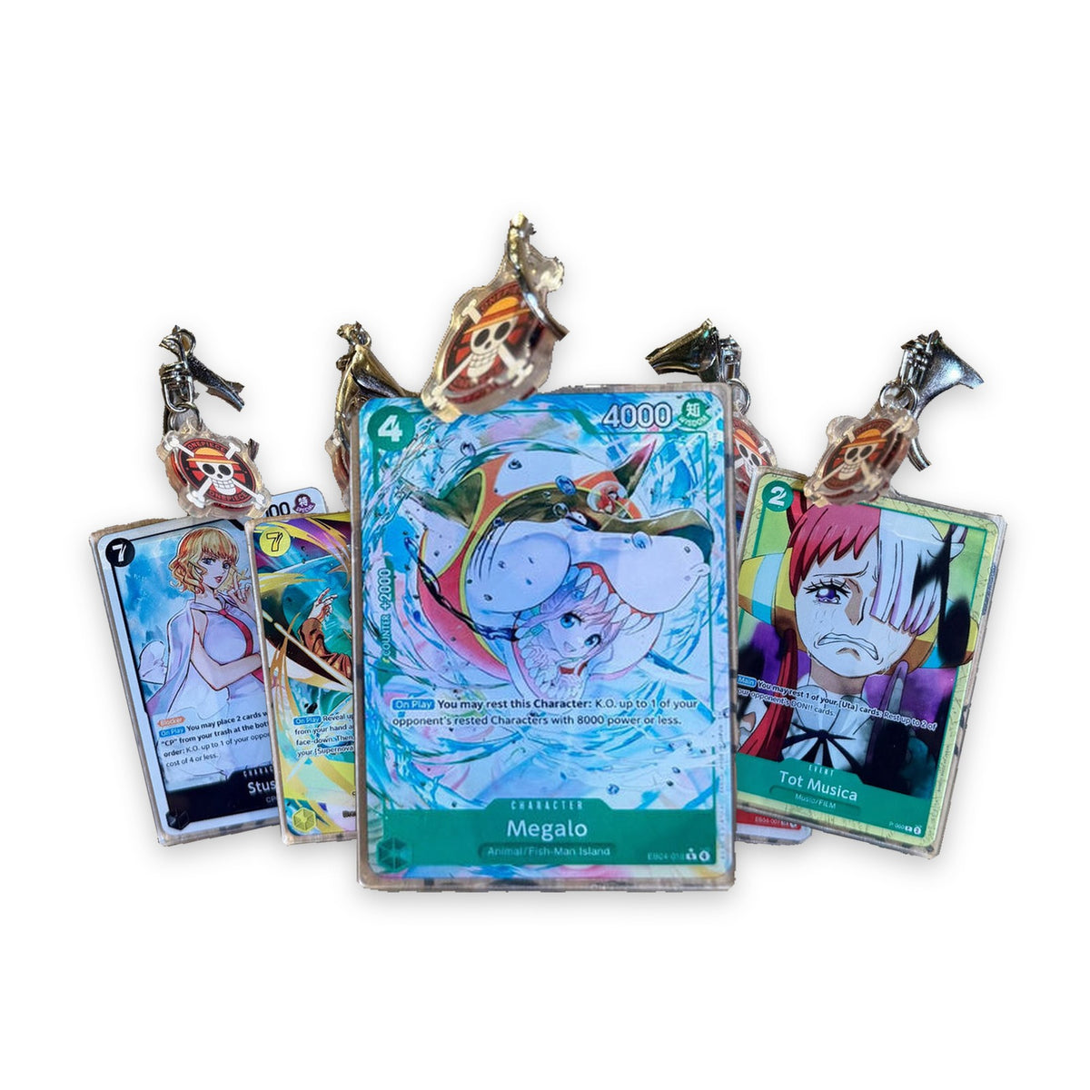 Pirate Card Series Vol.2 acrylic card keychains, several styles on white background
