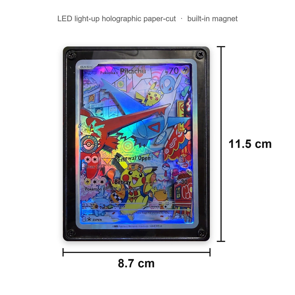LED fridge magnet size: about 11.5 x 8.7 cm