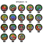 Creature Collection LED light-up 3D fridge magnets style chart 1 with style numbers