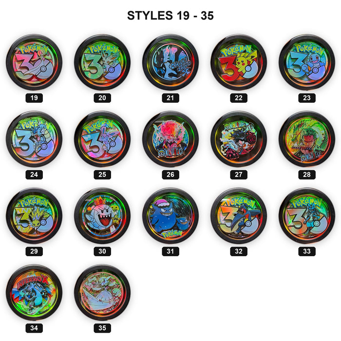 LED Light-Up 3D Paper-Cut Round Fridge Magnet | Creature Collection | 35 Styles
