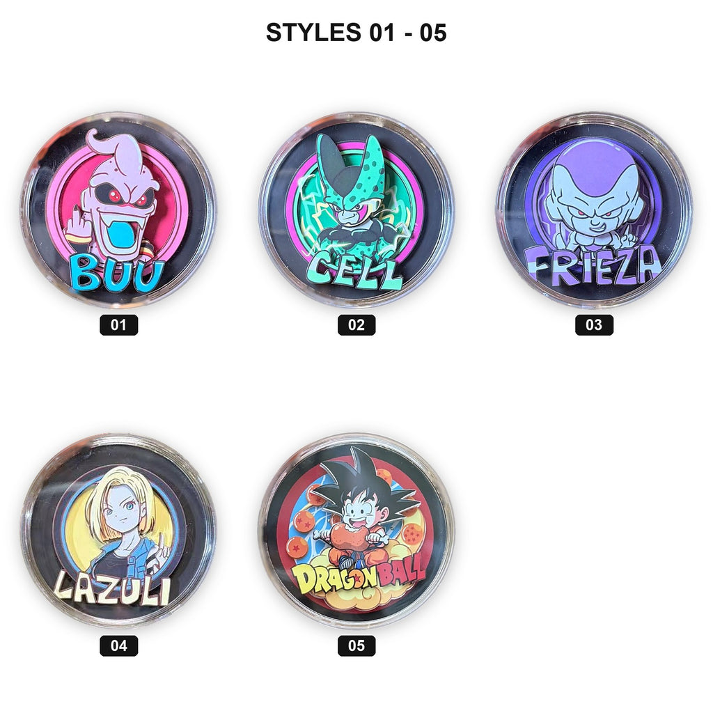 Super Warriors Collection 3D layered paper-cut fridge magnets style chart 1 with style numbers