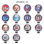 Shinobi Collection 3D layered paper-cut fridge magnets style chart 1 with style numbers