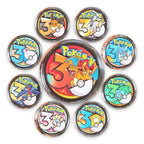 3d layered paper-cut fridge magnets, Creature Collection Vol.1, several styles on white background