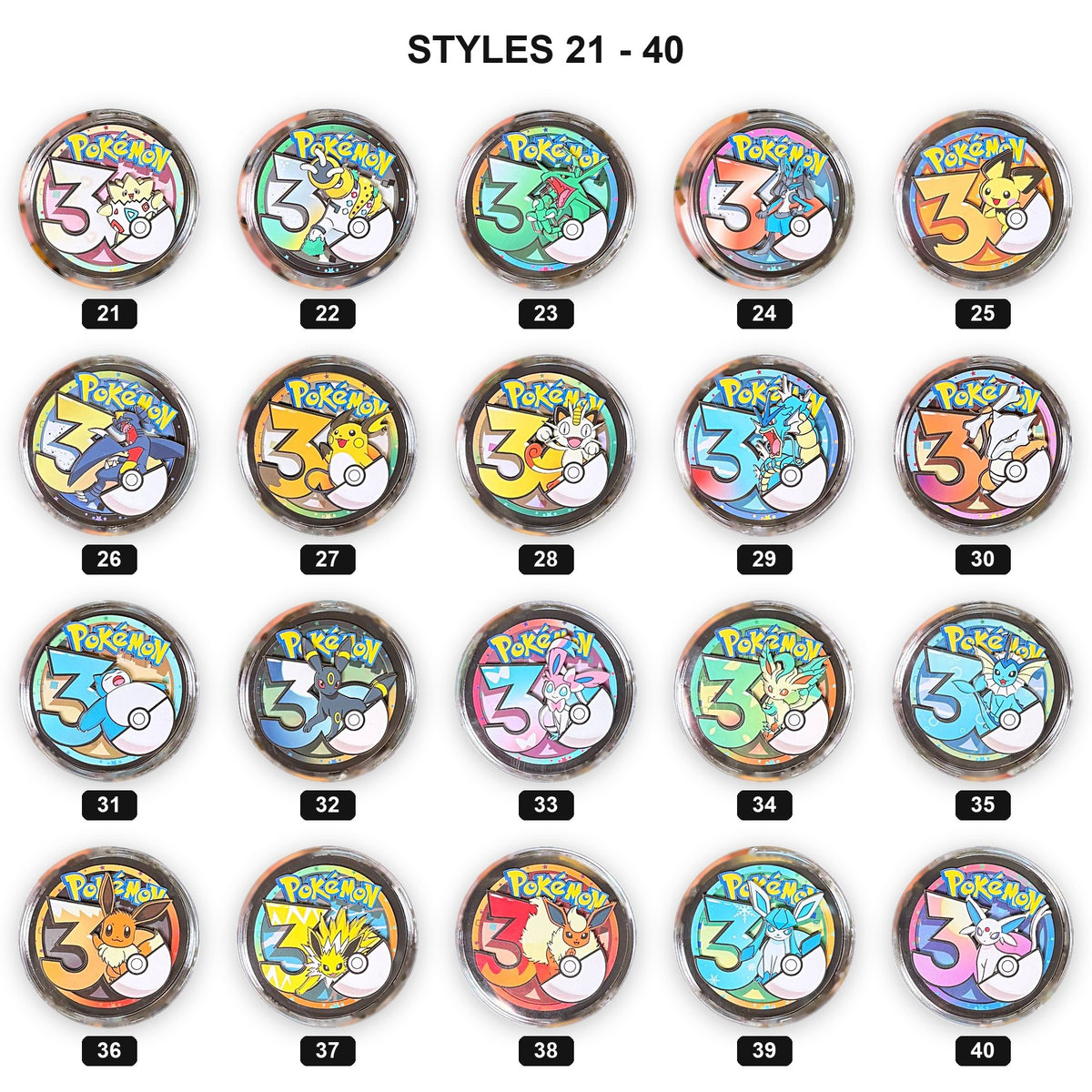 Creature Collection Vol.1 3D layered paper-cut fridge magnets style chart 2 with style numbers